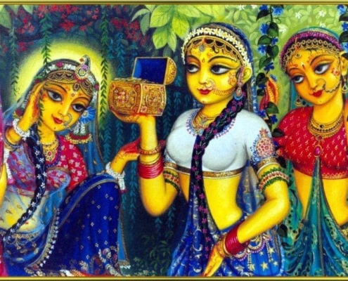 Krishna Dresses Radha