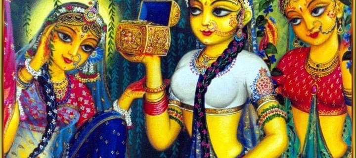 Krishna Dresses Radha