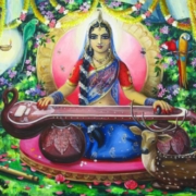 Radha Teaches Vina